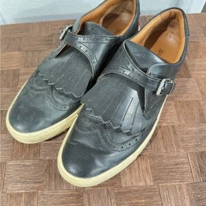 Frye Black Sneakers With Wingtip Loafer Look
